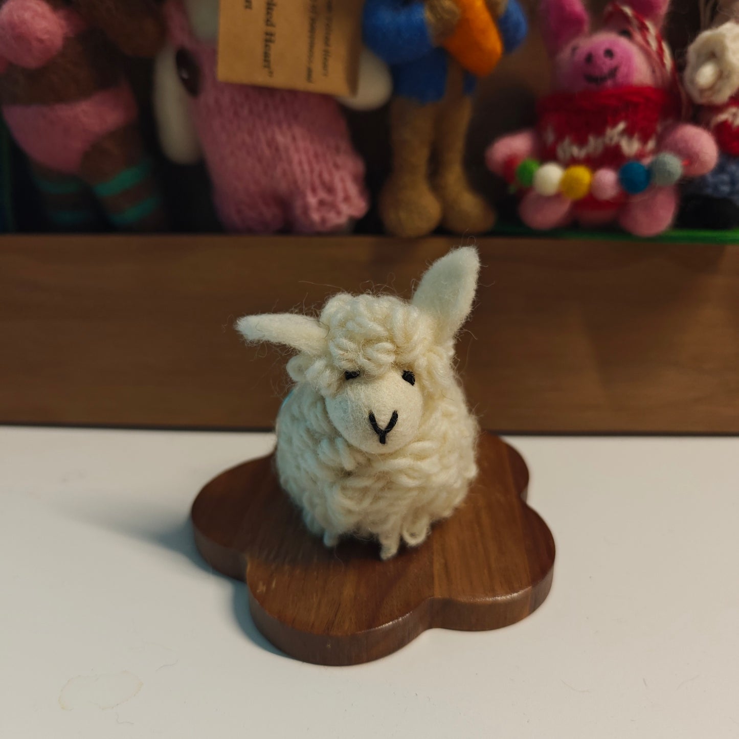 Felted Heart 小白羊 手工羊毛毡