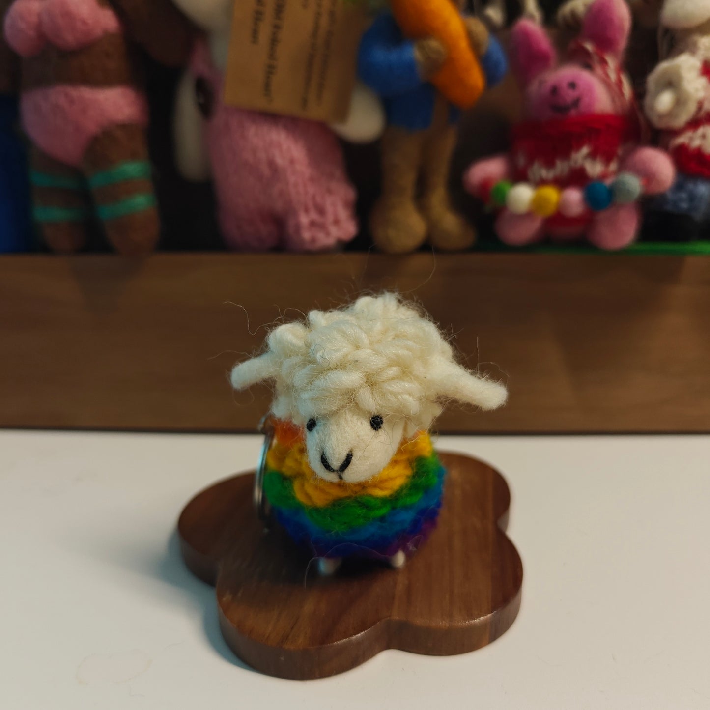 Felted Heart 彩虹羊 手工羊毛毡