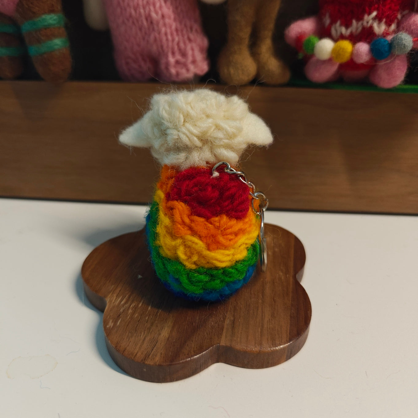 Felted Heart 彩虹羊 手工羊毛毡