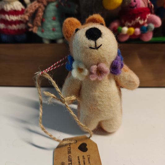 Felted Heart 可爱柯基 手工羊毛毡娃娃