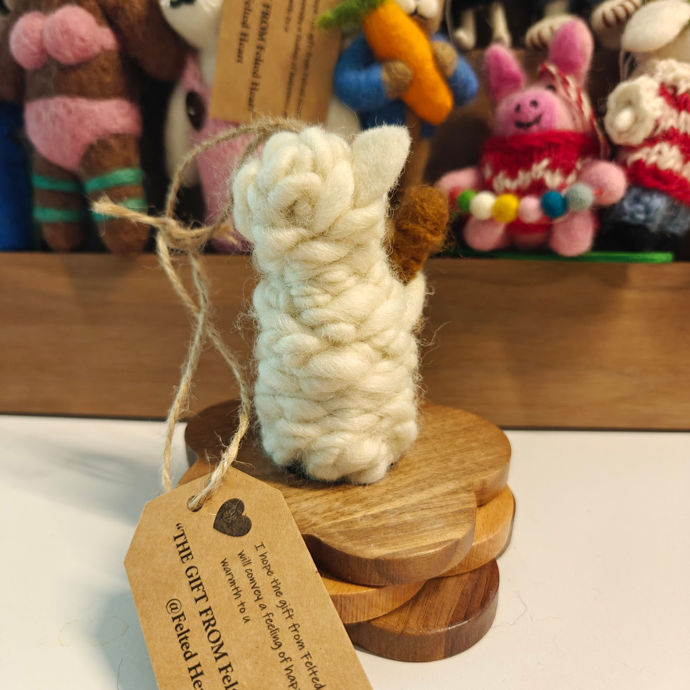 Felted Heart 吉他小羊 手工羊毛毡